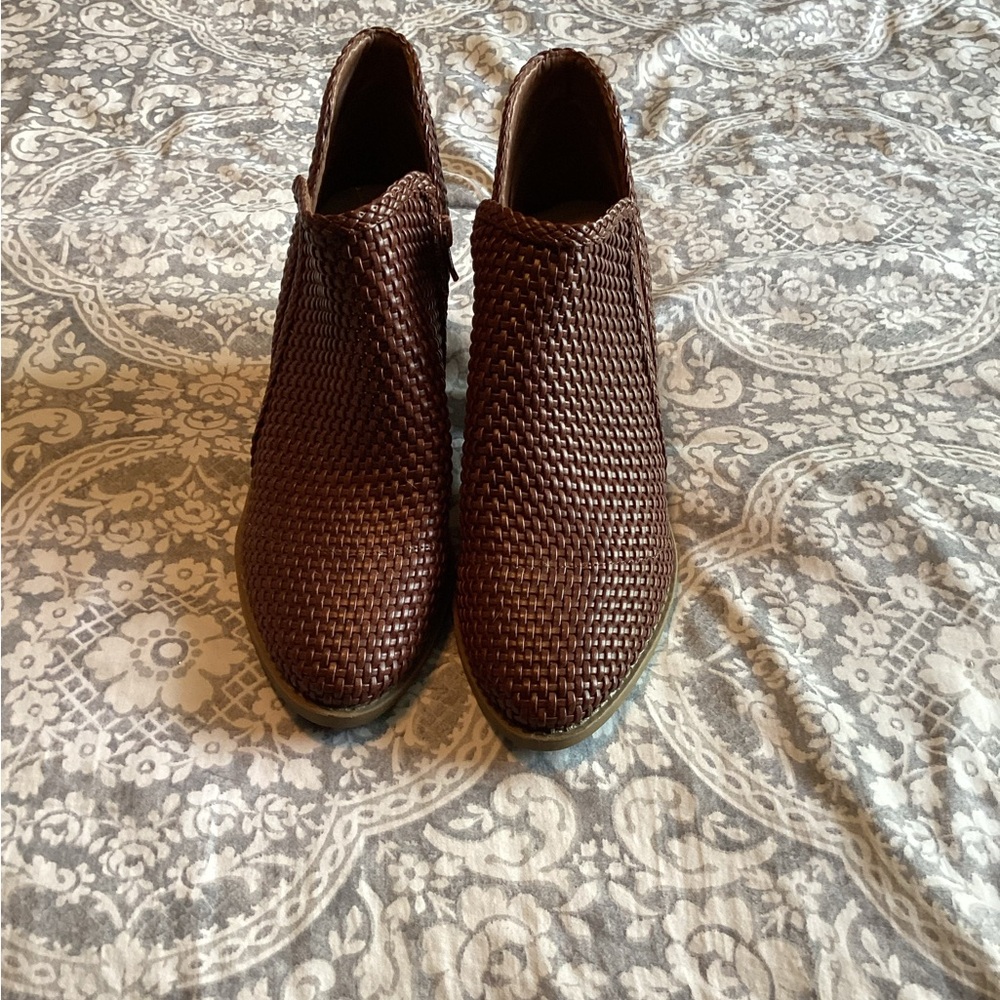 Esprit Brown Woven Ankle Boots
